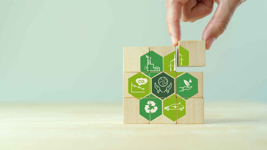 Nachhaltigkeit Holzpuzzle