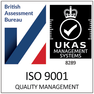 ISO 9001 Qualitätsmanagement-Abzeichen für Tinware Direct Nummer 8289.