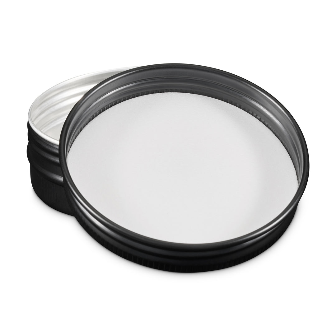 Runde Aluminiumdose mit Schraubdeckel und EPE-Einlage