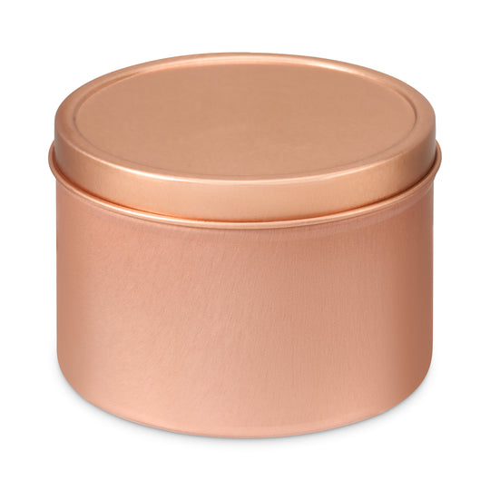 Runde nahtlose Stülpdeckeldosen in Roségold