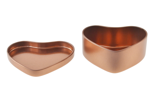 Herzdose in Roségold