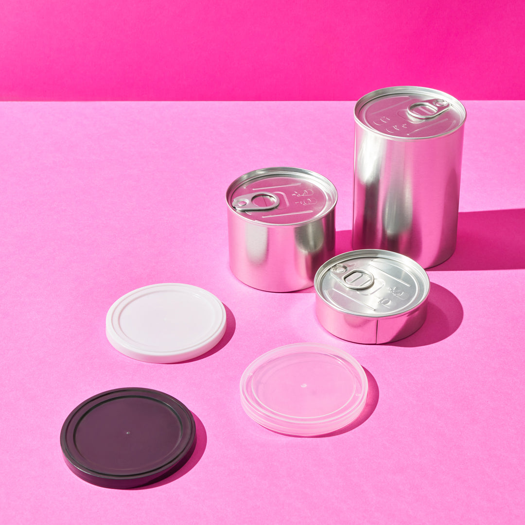 Runde Pressitin™ in Silber – Dosenkörper und -boden