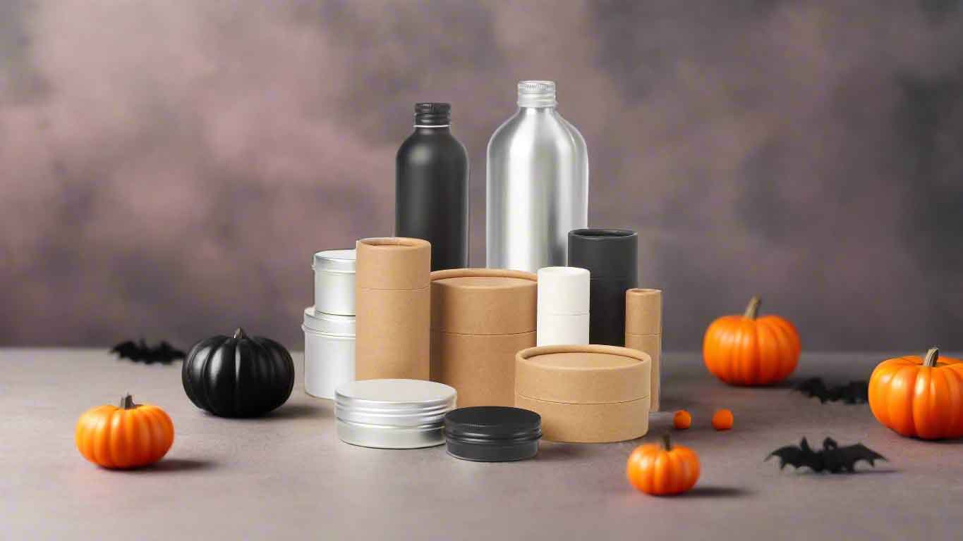 Nachhaltige Verpackungen mit Halloween-Dekor