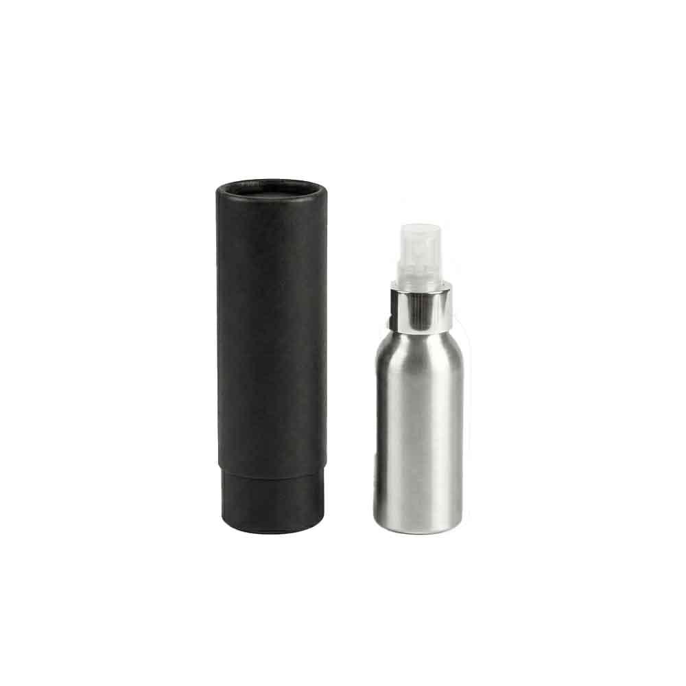 Aluminiumflaschen mit Schraubverschluss – Silber & Schwarz