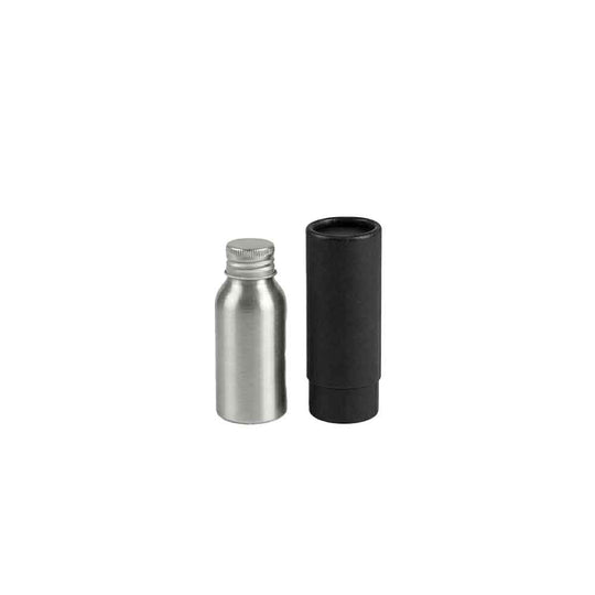 Aluminiumflaschen mit Schraubverschluss – Silber & Schwarz