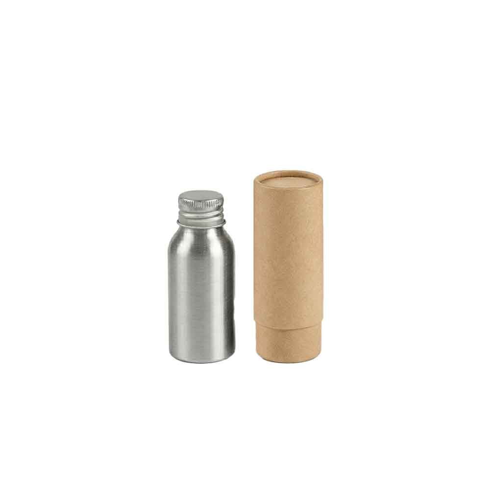 Aluminiumflaschen mit Schraubverschluss – Silber & Schwarz