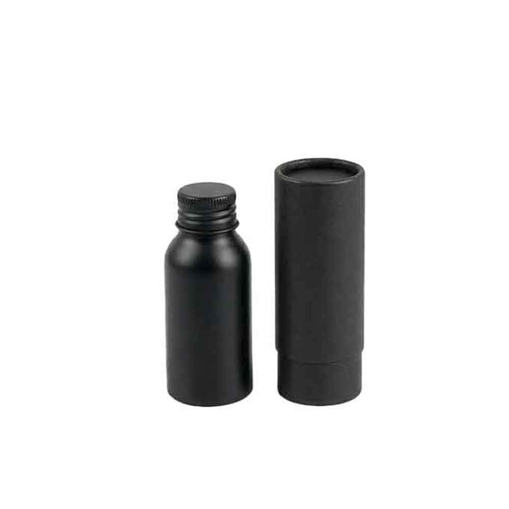 Aluminiumflaschen mit Schraubverschluss – Silber & Schwarz