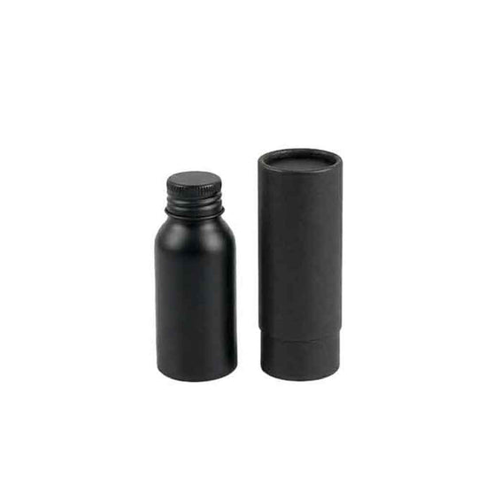 Aluminiumflaschen mit Schraubverschluss – Silber & Schwarz