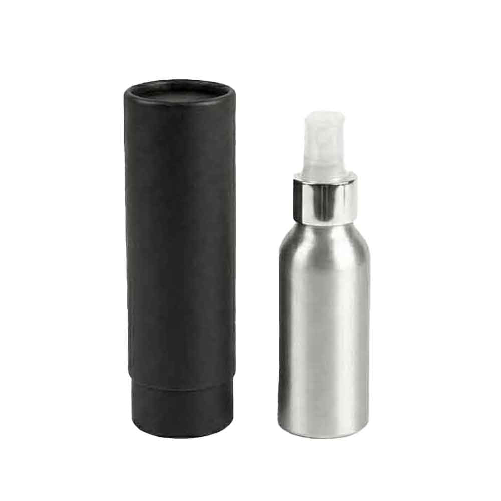 Aluminiumflaschen mit Schraubverschluss – Silber & Schwarz