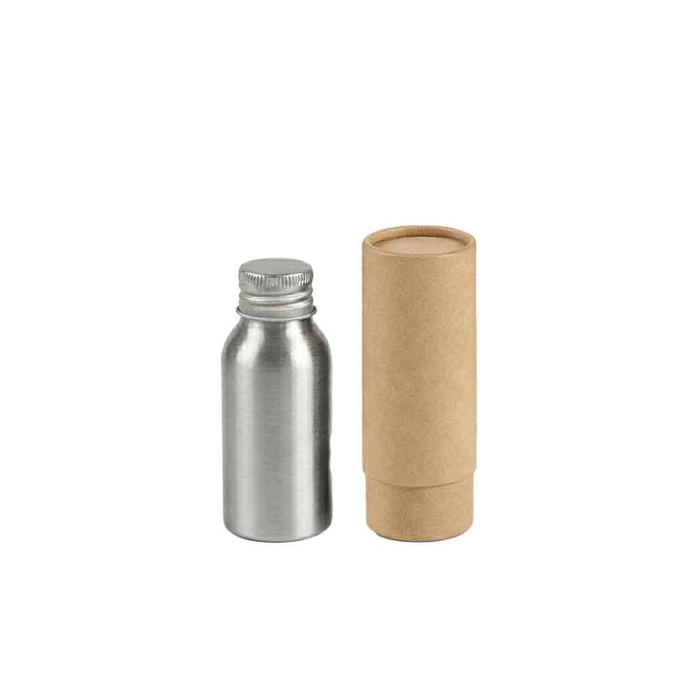Aluminiumflaschen mit Schraubverschluss – Silber & Schwarz
