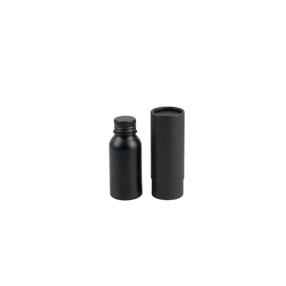 Aluminiumflaschen mit Schraubverschluss – Silber & Schwarz