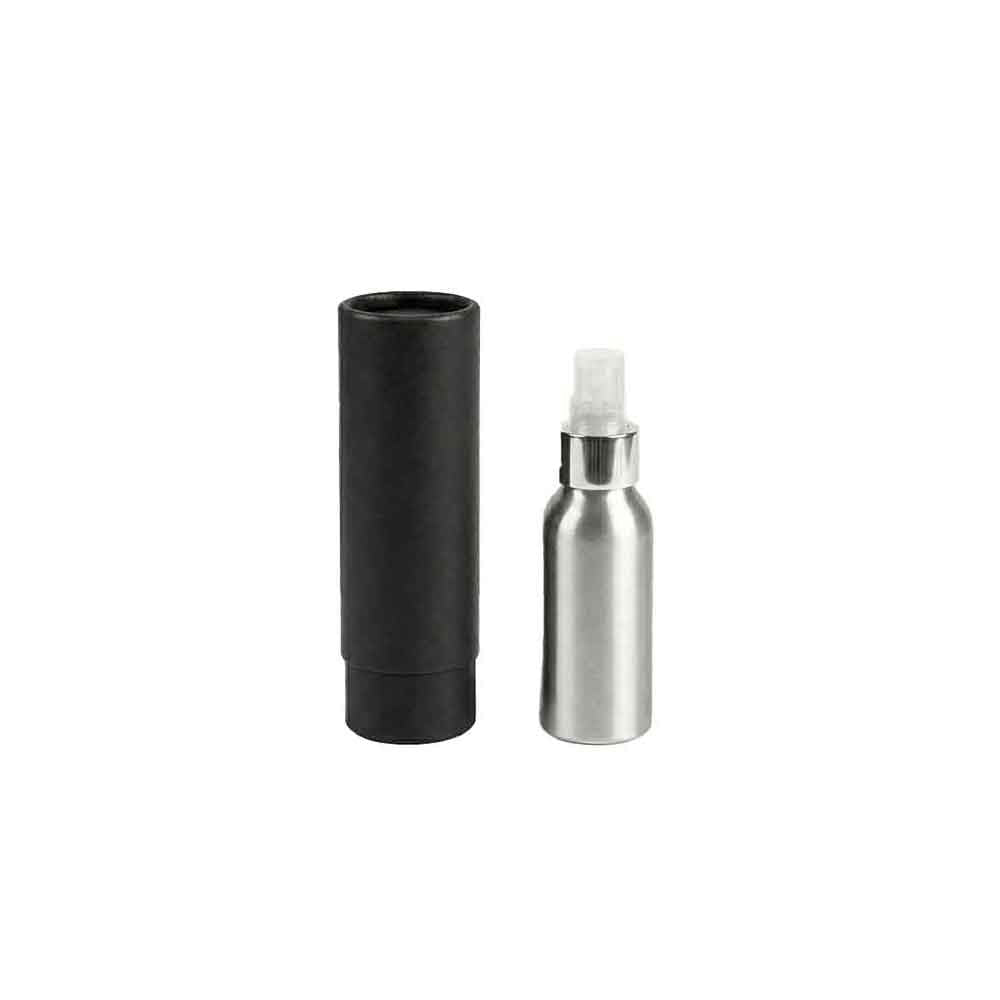 Aluminiumflaschen mit Schraubverschluss – Silber & Schwarz