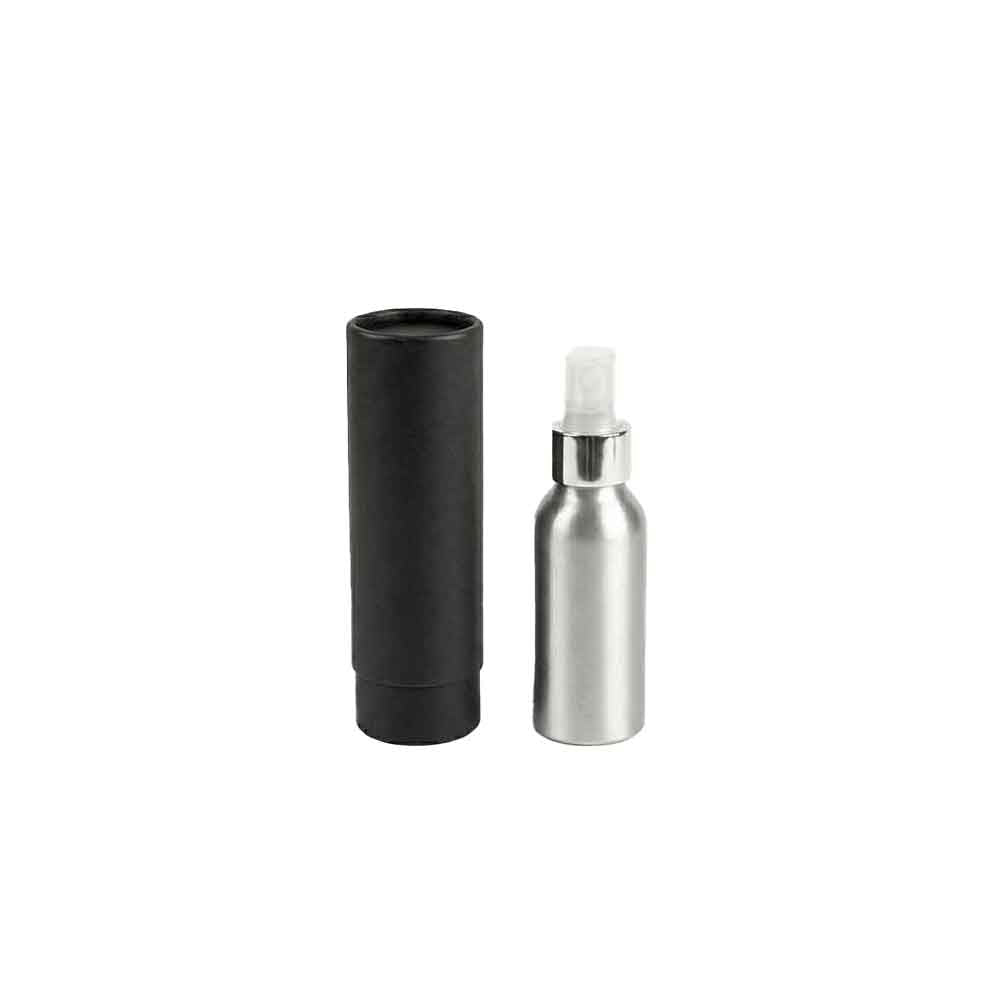 Aluminiumflaschen mit Schraubverschluss – Silber & Schwarz