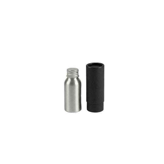 Aluminiumflaschen mit Schraubverschluss – Silber & Schwarz