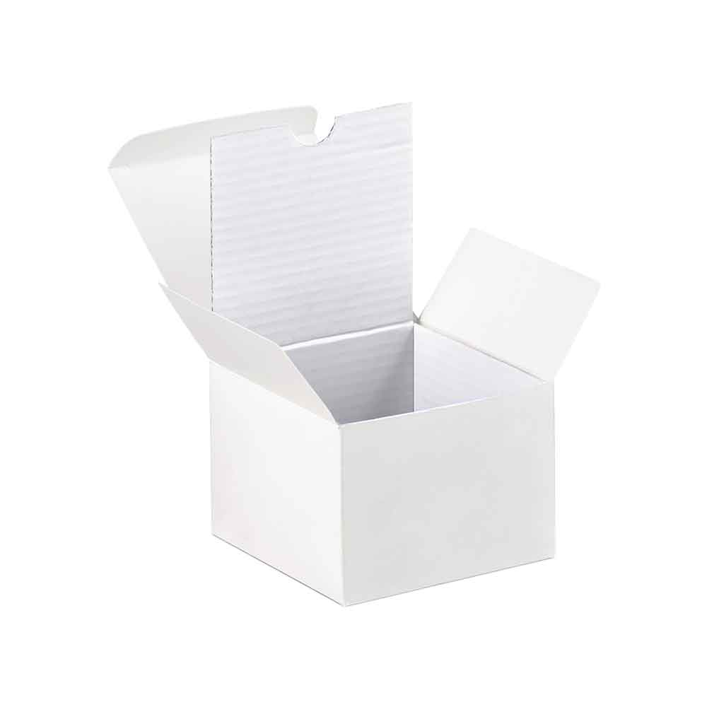 Luxuriöse weiße Geschenkschachtel aus Karton, SKU-Code: CB707052W