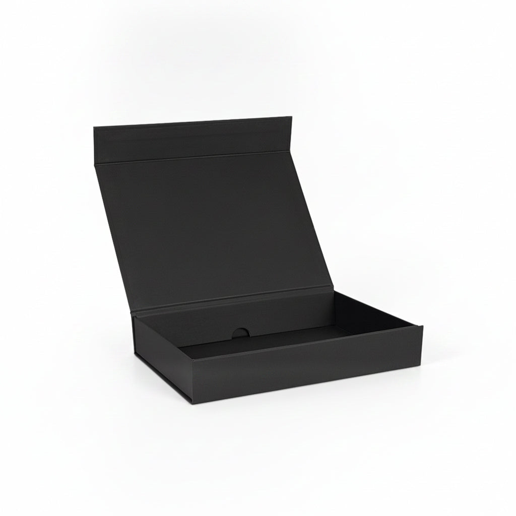 Flache A5 Magnet-Geschenkboxen in Schwarz & Weiß– Tinware Direct [DE]