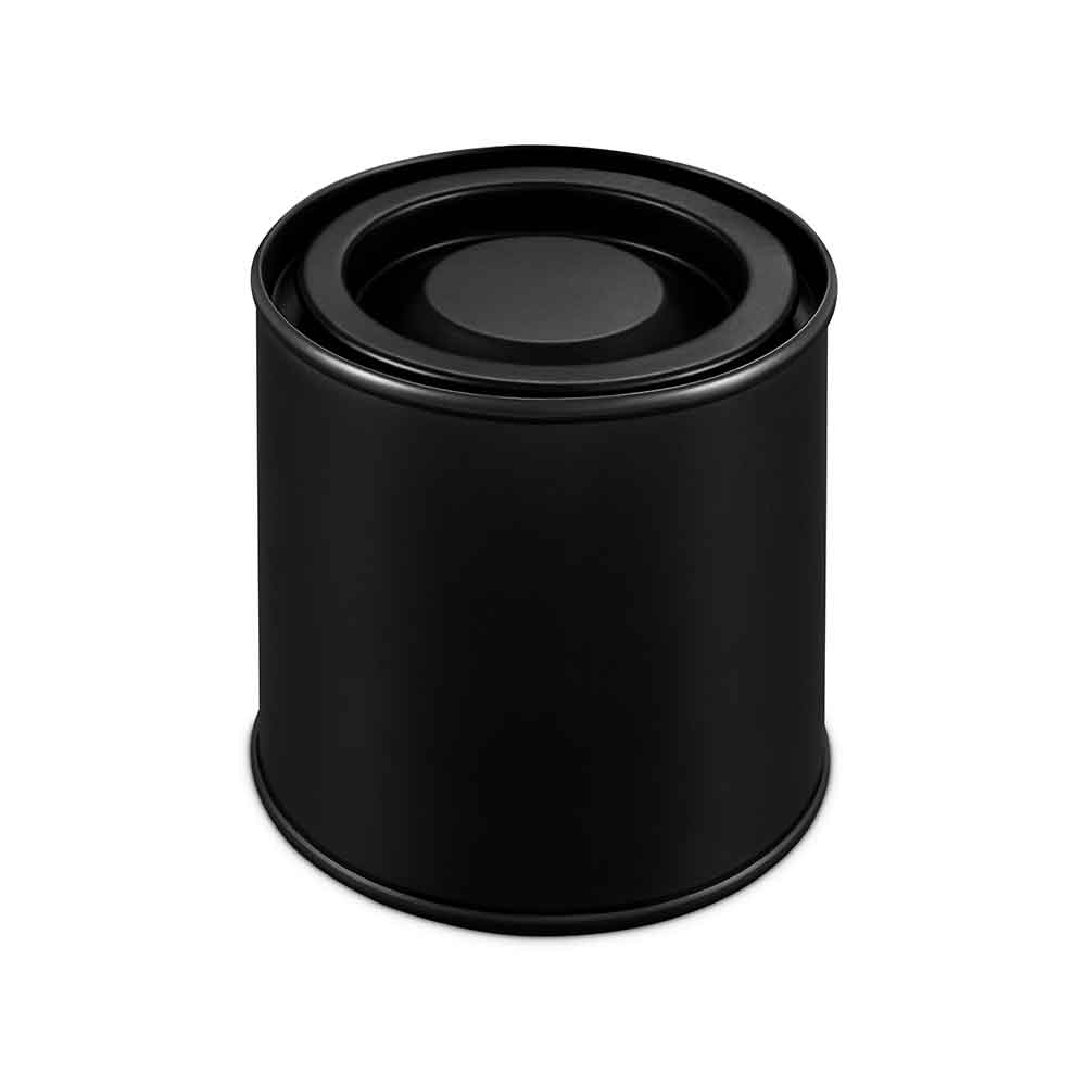 Schwarze Metall-Hebeldeckel-Dose, Artikelnummer: T0631