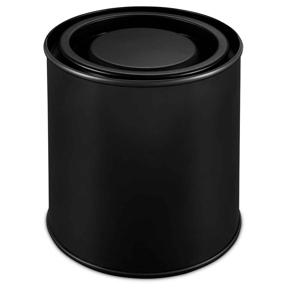 Schwarze Metall-Hebeldeckel-Dose, Artikelnummer: T0633