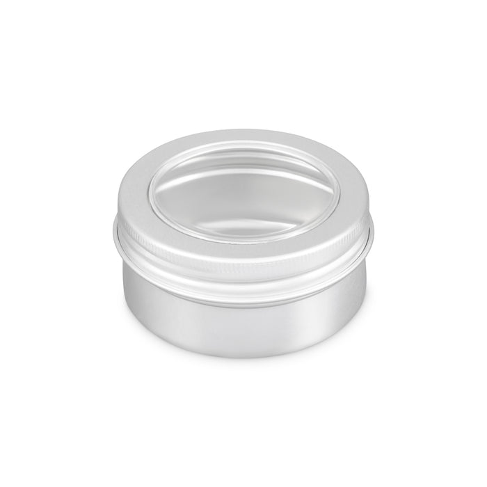 Runde Aluminiumdose mit Schraubdeckel