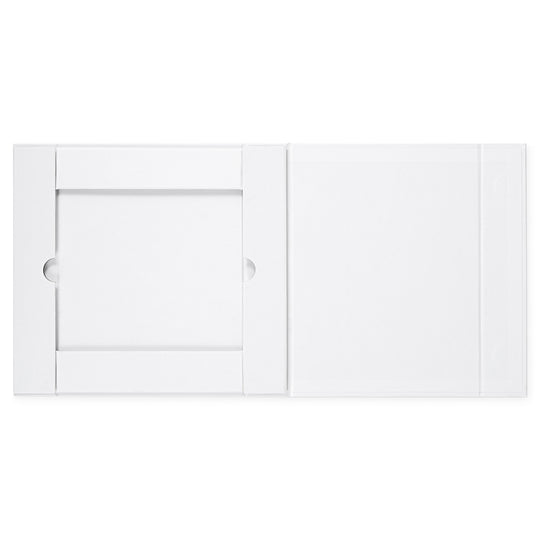 Flache A5 Magnet-Geschenkboxen in Schwarz & Weiß