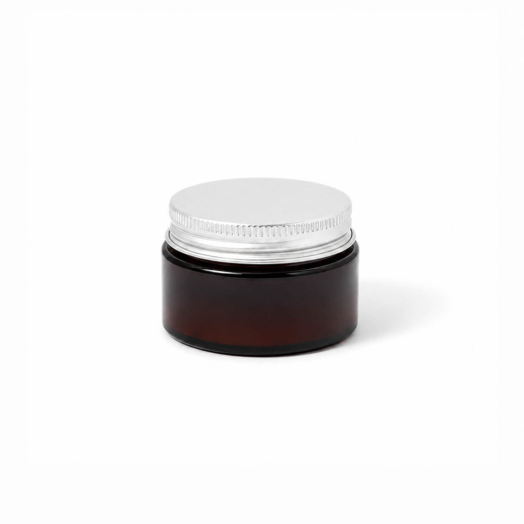 Glass Cosmetic Jars with Aluminium Screw Lids - Tinware Direct
