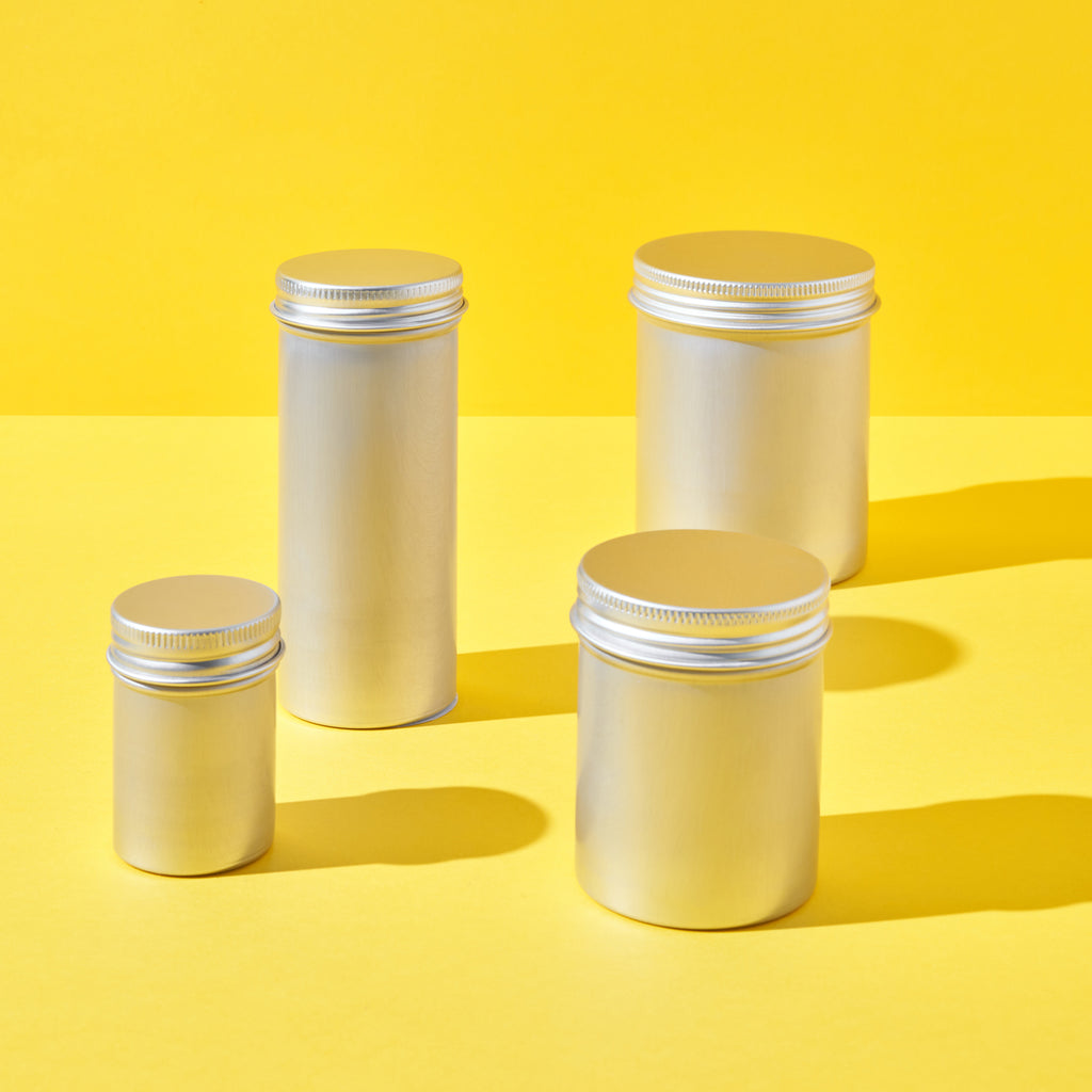 12 Stück Aluminiumdosen Mit Schraubdeckel – 100 Ml, Rund, Silber | Leere Metalldosen Für DIY, Kosmetik, Tee & Aufbewahrung